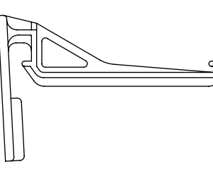 Classic Gutter Screw on (Wall Fix) Gutter Bracket