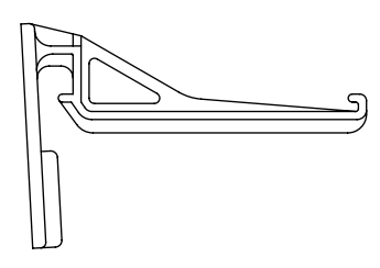 Classic Gutter Screw on (Wall Fix) Gutter Bracket