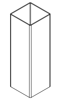 Downpipe                       2.5 Metres (Square)