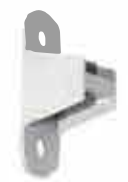 Downpipe Bracket Backplate (Round) - Connects Downpipe Socket Clip to Host Wall