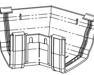 Marley Classic Gutter Angle 4LT 130°