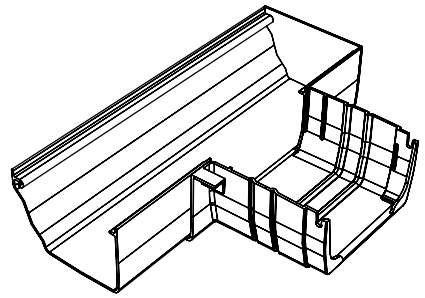 Reducer Plate - 265mm                               90° Degree                      Box Gutter                Adaptor Left