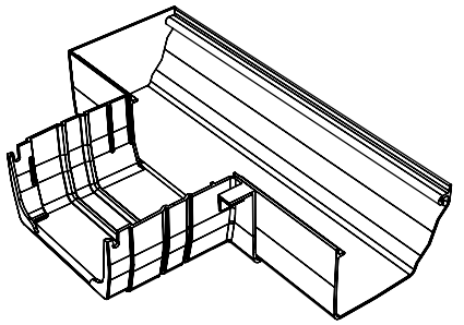 Reducer Plate - 265mm                               90° Degree                      Box Gutter                Adaptor Right