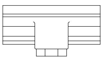 Inline Running Outlet - On Eaves Beam (2 x MJB001 Required)